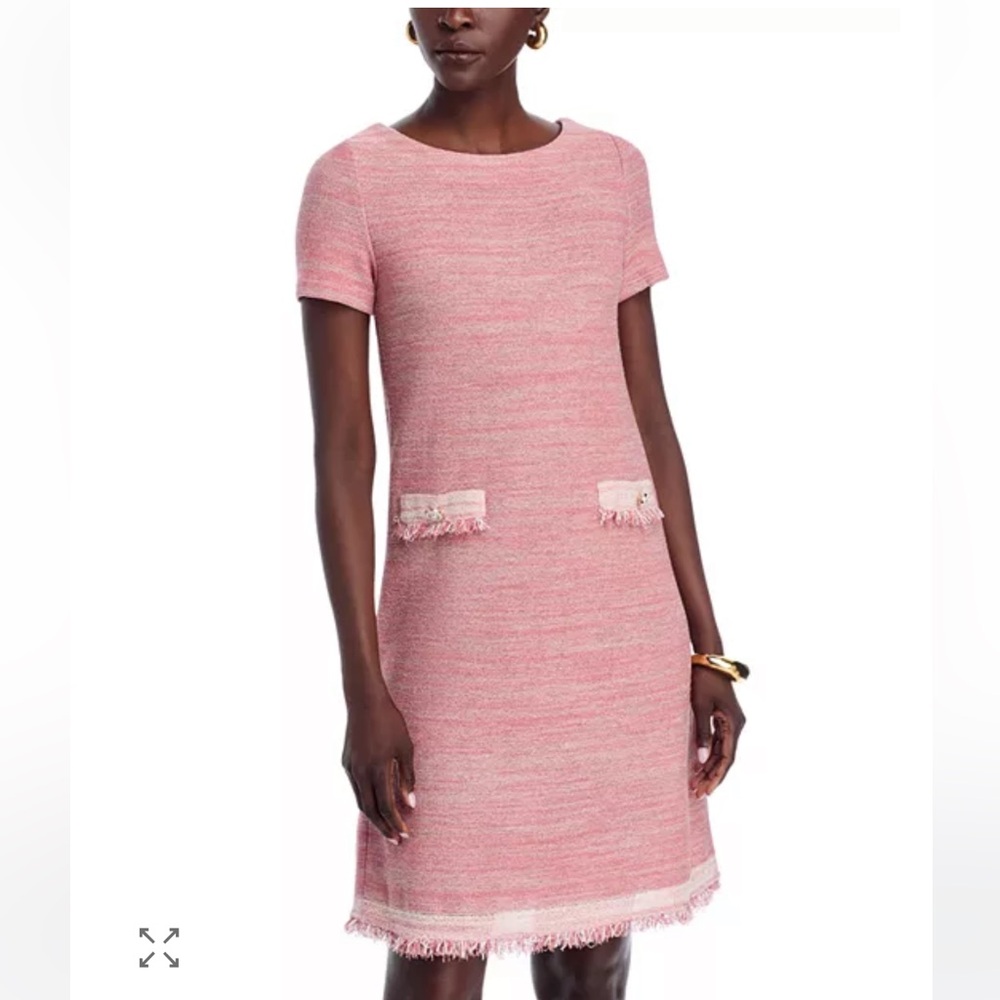NWT $348 Misook Pink Shift Dress Size Large